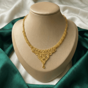 Eshanarya Swarna Kasu V-Drop One Gram Necklace 8