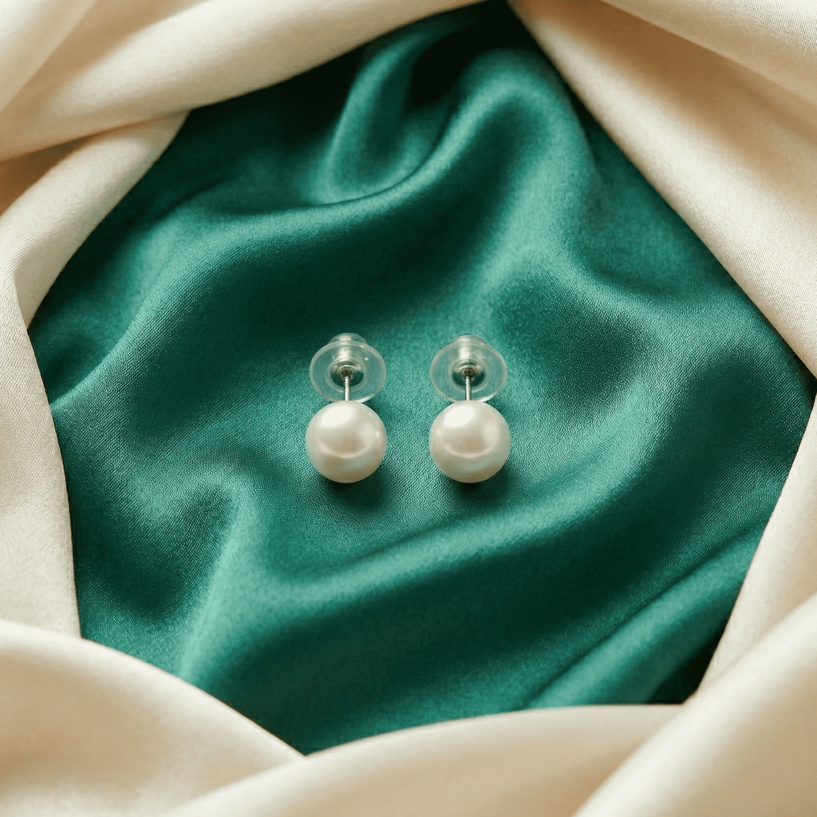 Convertible pearl ear jacket earrings with pearl arc detailing