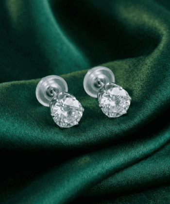 Silver Tone Stud Earrings Combo – Pearl, Crystal & Teardrop (3 Pairs)