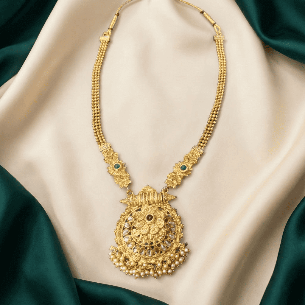 Gold-Tone Rani Haar Necklace Set 5