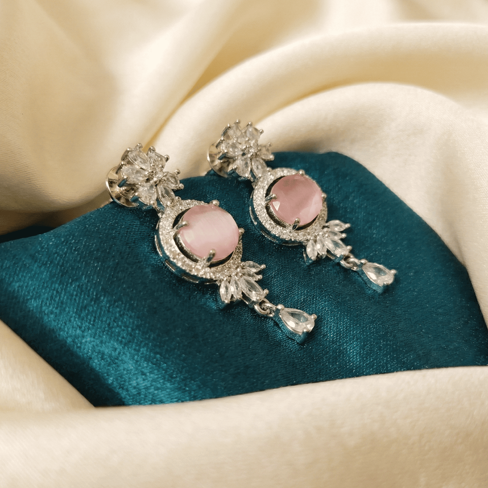 Eshanarya-Pastel-Pink-Grace-AD-Earrings 1