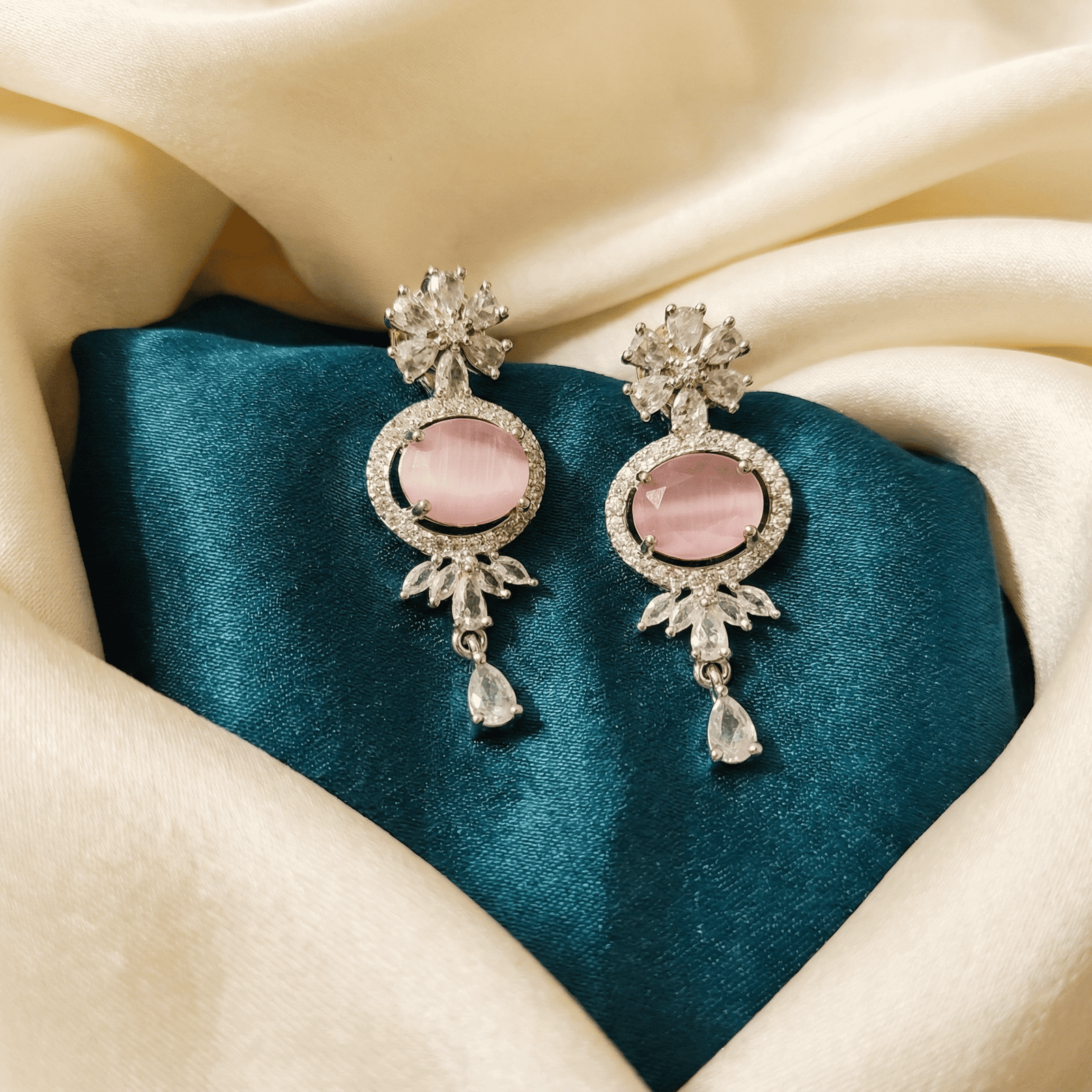Eshanarya-Pastel-Pink-Grace-AD-Earrings 2