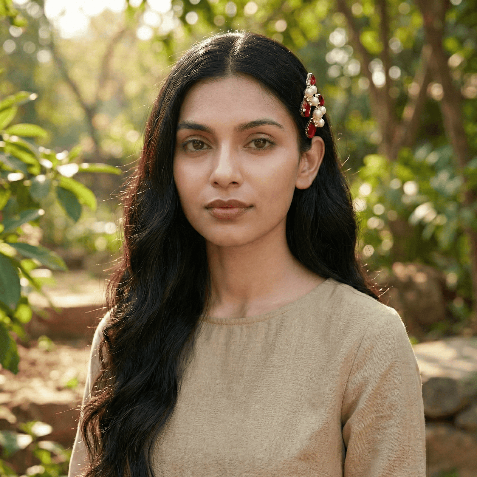 Fancy hair clip for ethnic and western outfits