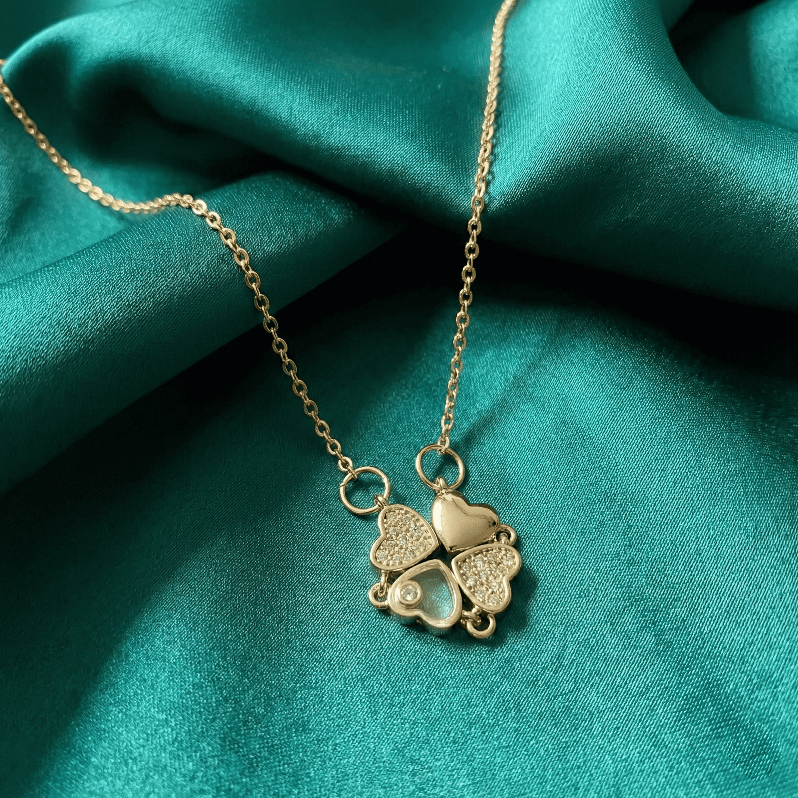 Trendy gold tone convertible necklace for women