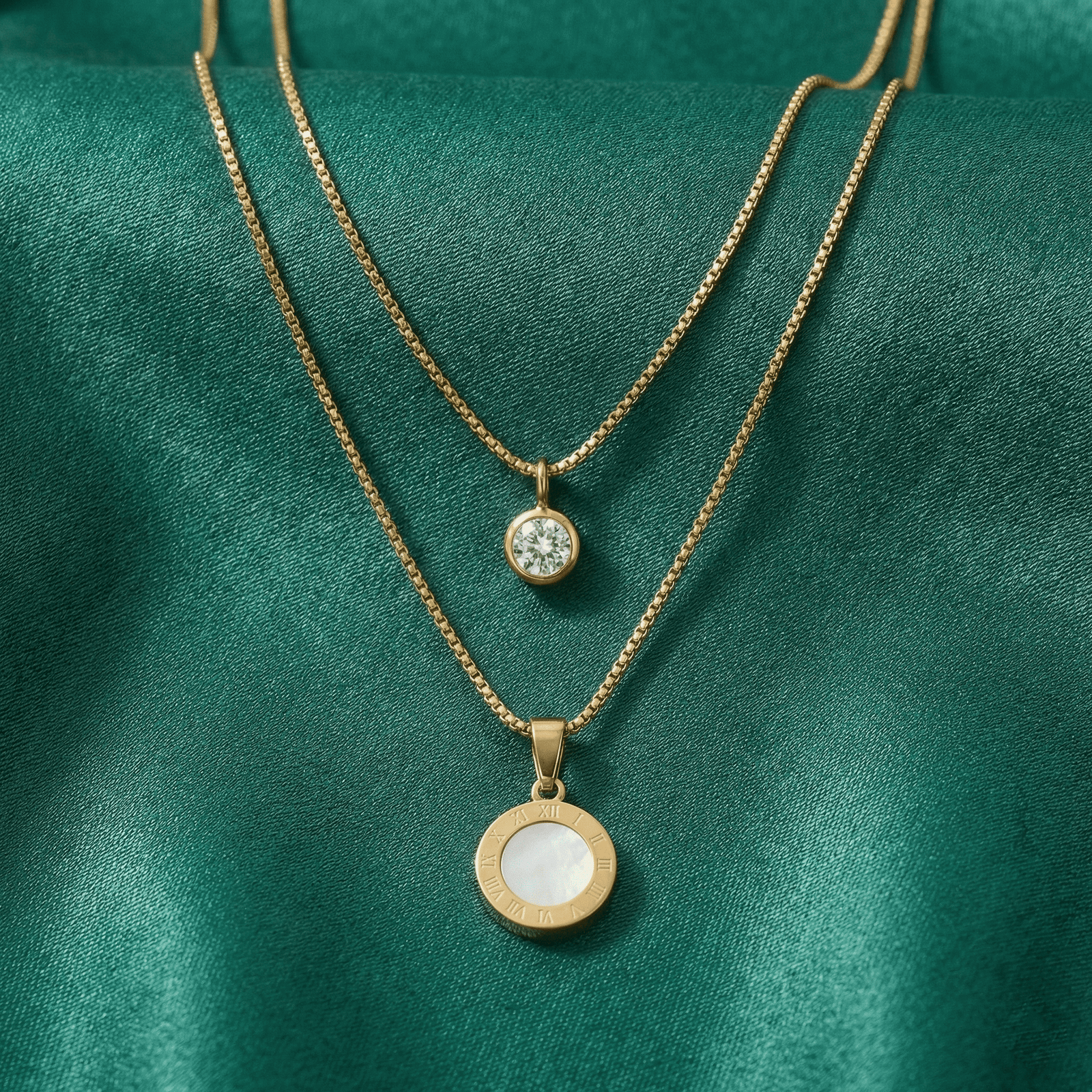 Modern layered pendant necklace for office and party wear
