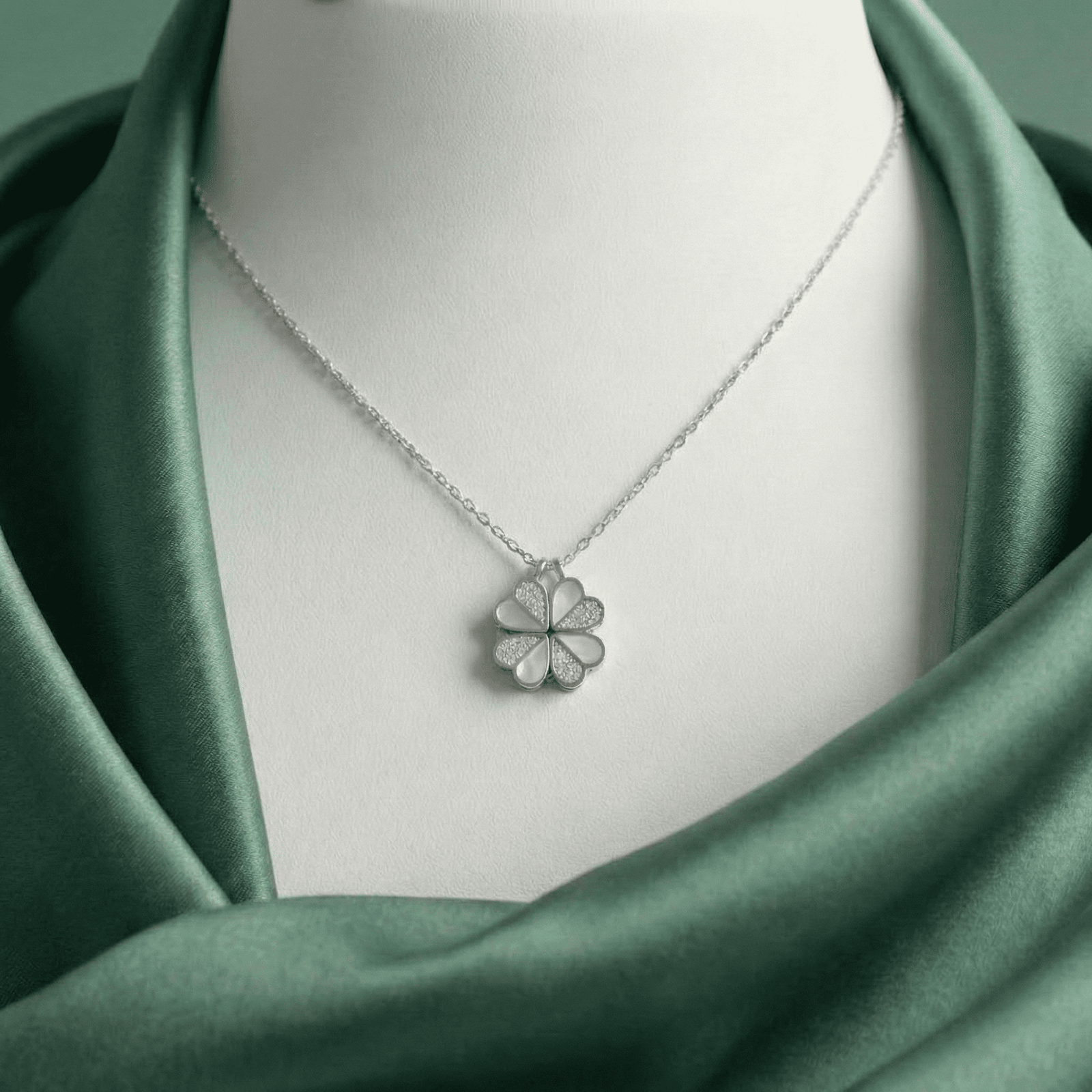 Minimal silver tone pendant necklace for daily wear women